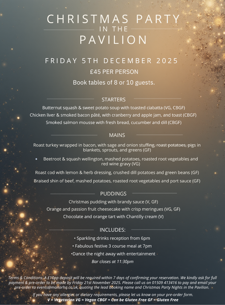 Christmas Party Nights   Menu & Poster