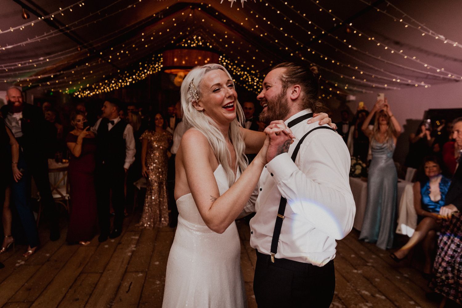 Wedding Bride Groom Dancing